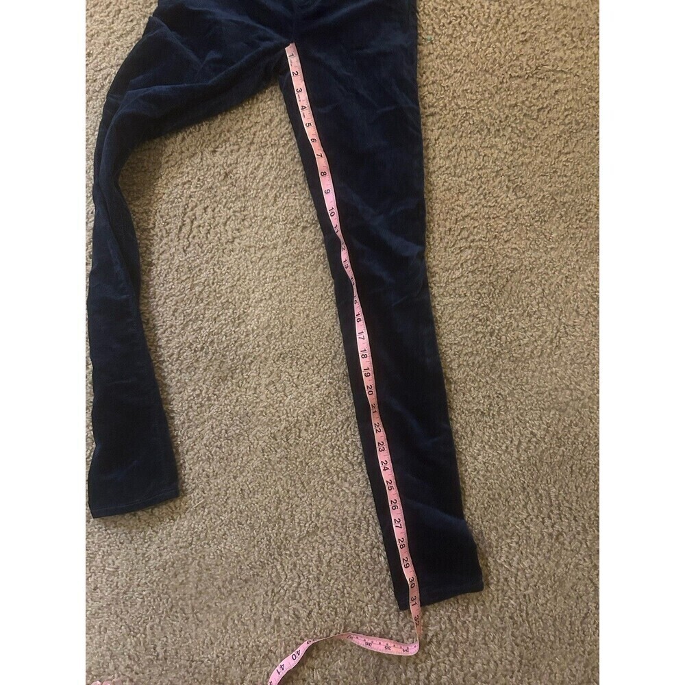 AG Adriano Goldschmied The Legging Super Skinny in Navy Blue Velvet S 24R 31L - Picture 7 of 7